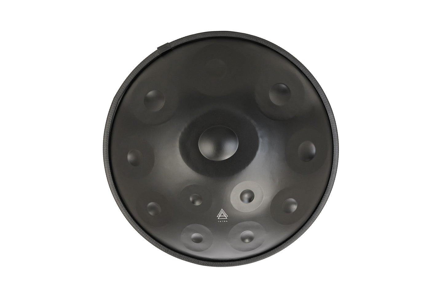 BLACK 12 notes Handpan D Kurd 432 Hz 22' Stainless Steel 1.1 thick, Hand-Tuned