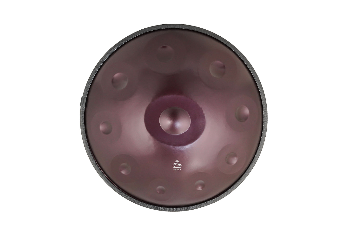 HANDPAN 10 Notes in PURPLE 440 hz, 22' ( 55 cm) Hand-Tuned
