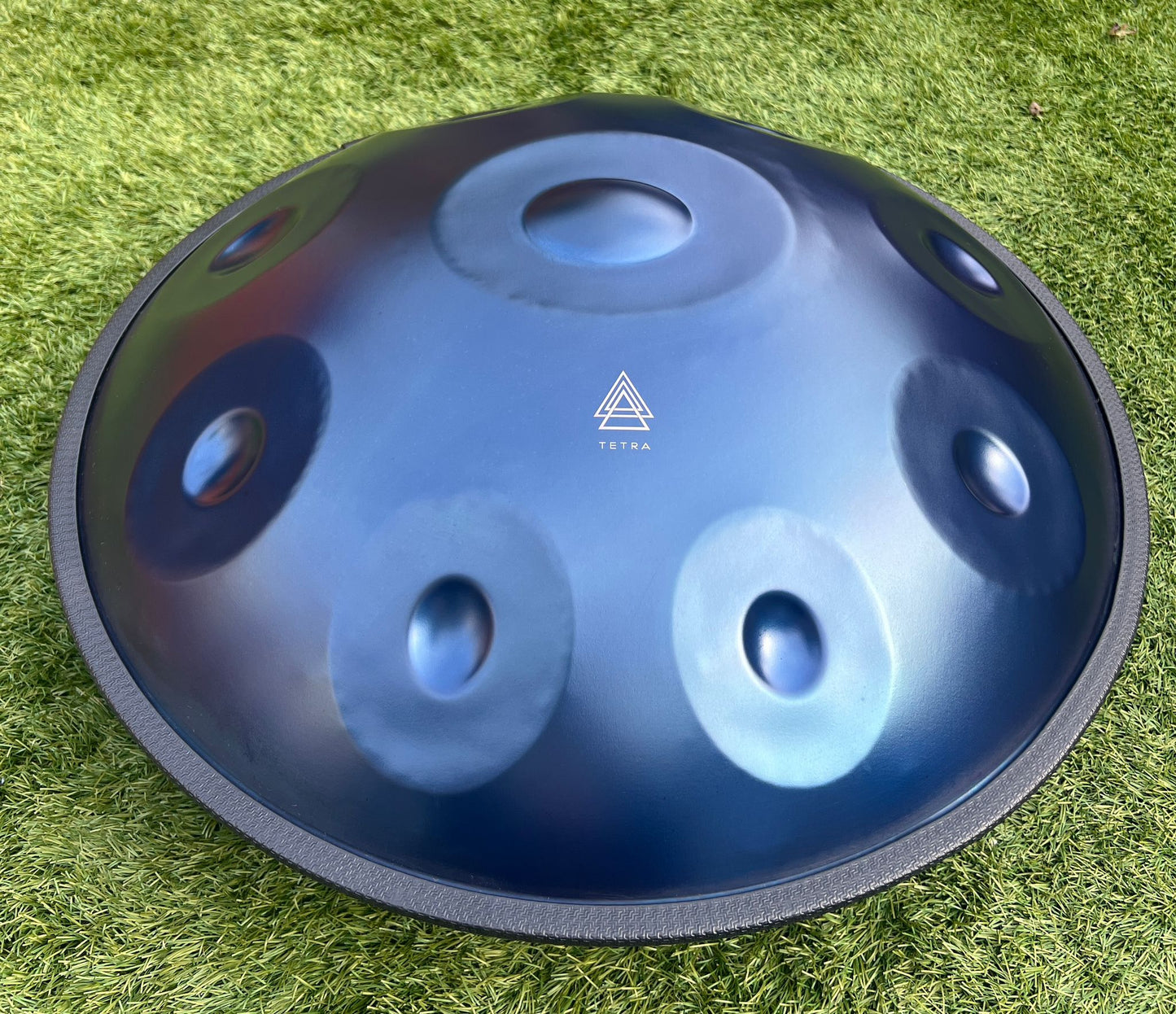 Handpan Steel Drum 10 notes D Kurd 440 hz 22' Nitriding Steel 1.1 thick SPACE BLUE
