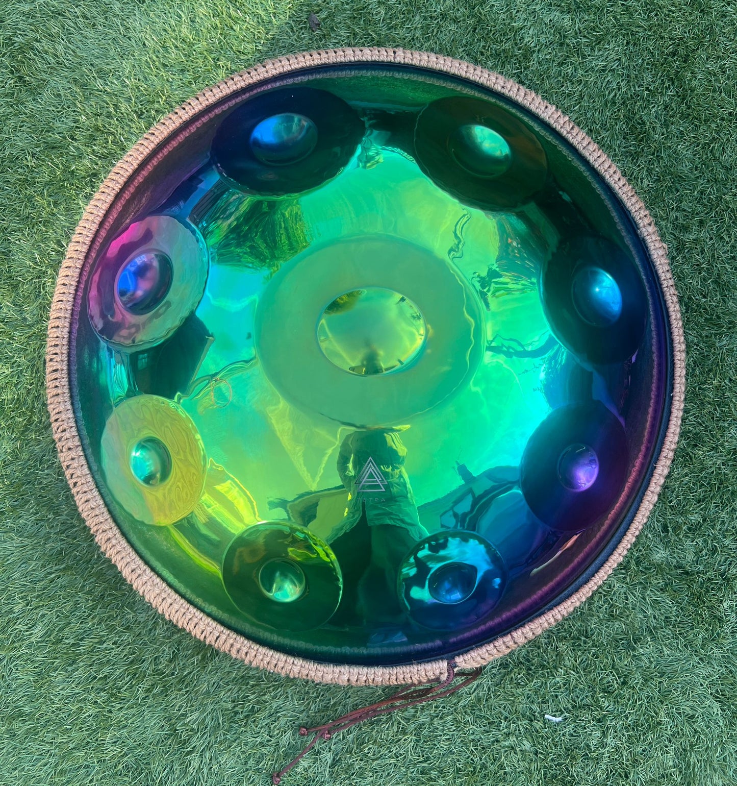 Handpan / Electroplating process Colorful / 22 inches 10 notes / Stainless Steel / D Minor Kurd