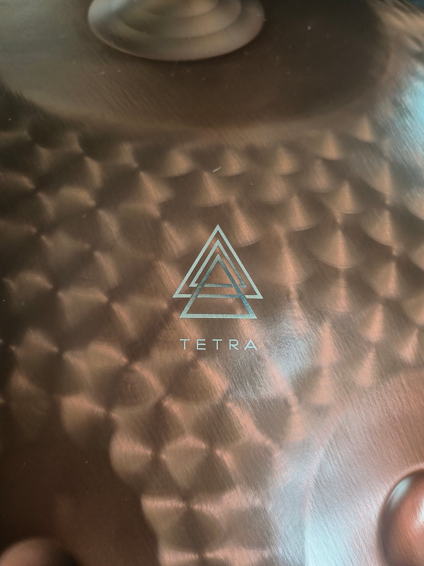 HANDPAN 10 Notes in Copper colour Limited Edition ENGRAVED 432 hz, 22' ( 55 cm) Hand-Tuned
