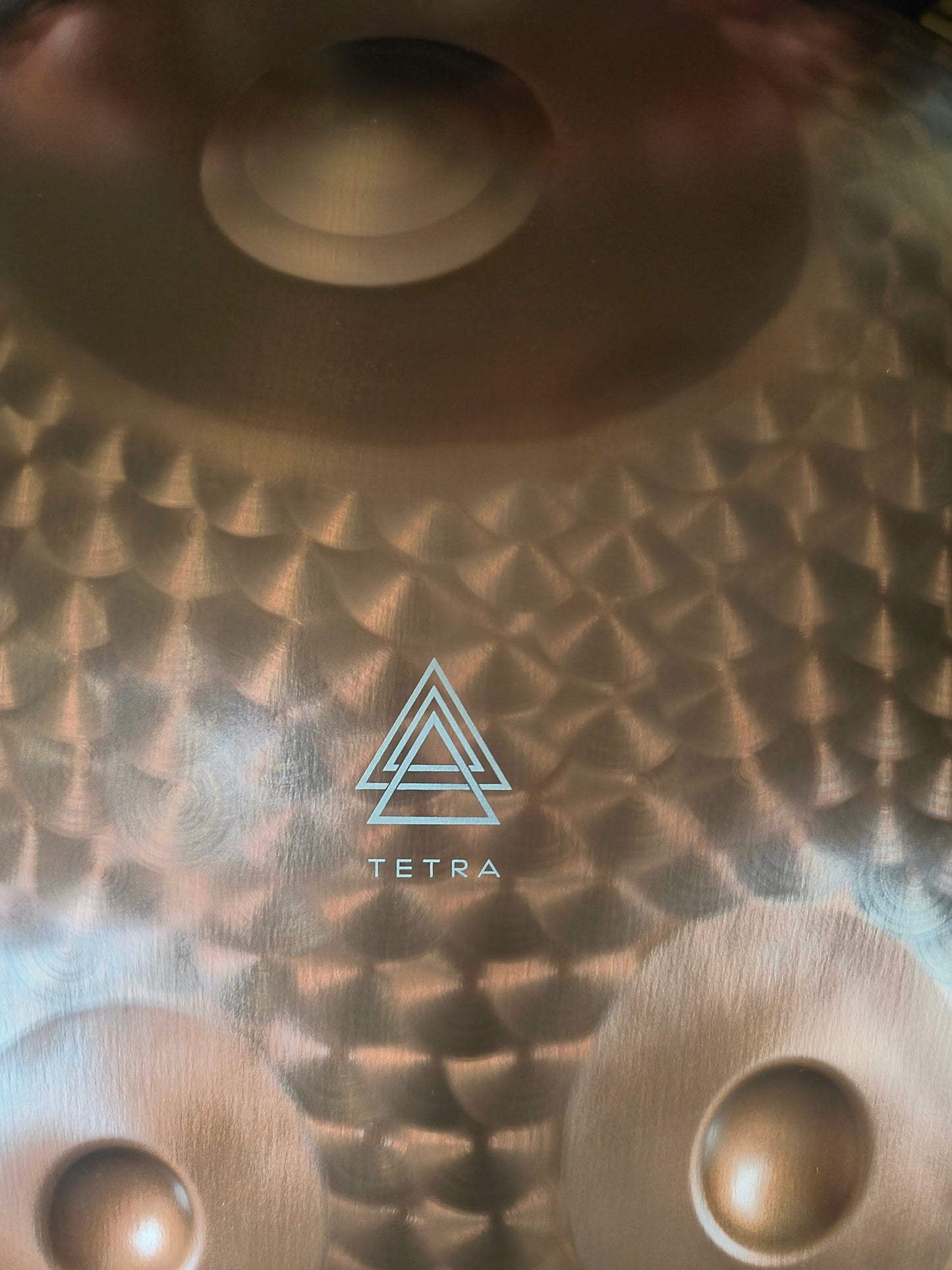HANDPAN 10 Notes in Copper colour Limited Edition ENGRAVED 432 hz, 22' ( 55 cm) Hand-Tuned