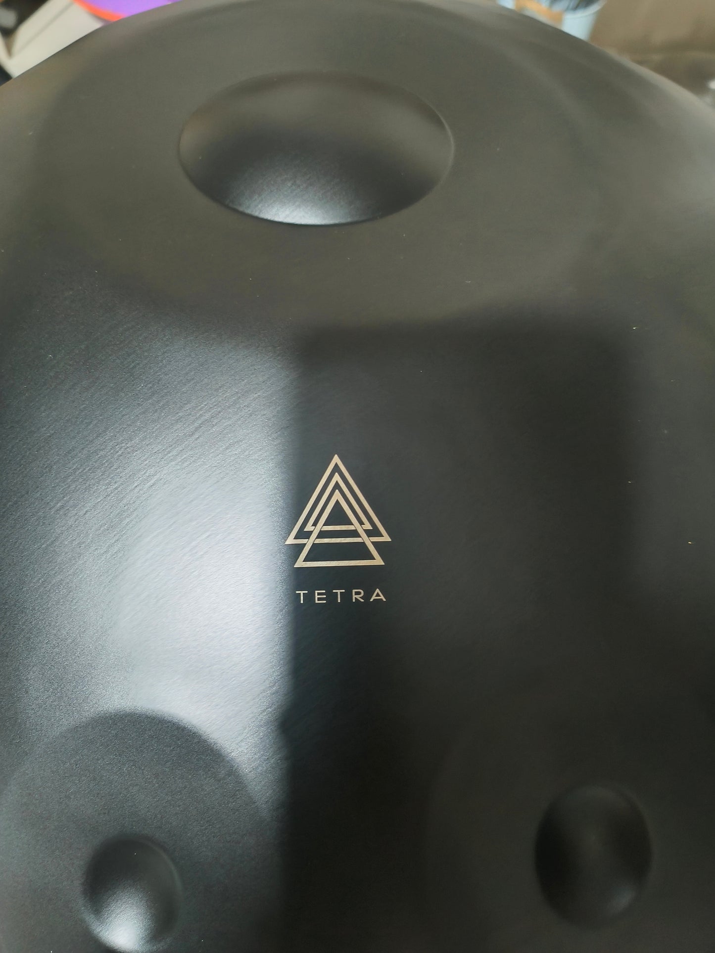 BLACK 12 notes Handpan D Kurd 432 Hz 22' Stainless Steel 1.1 thick, Hand-Tuned