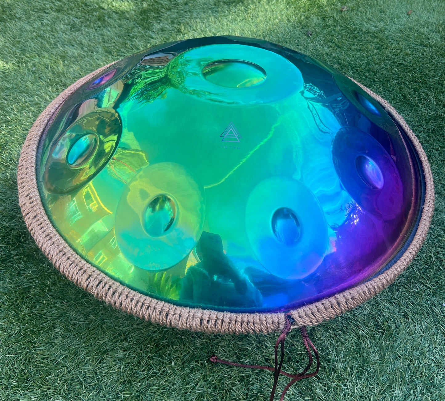 Handpan / Electroplating process Colorful / 22 inches 10 notes / Stainless Steel / D Minor Kurd
