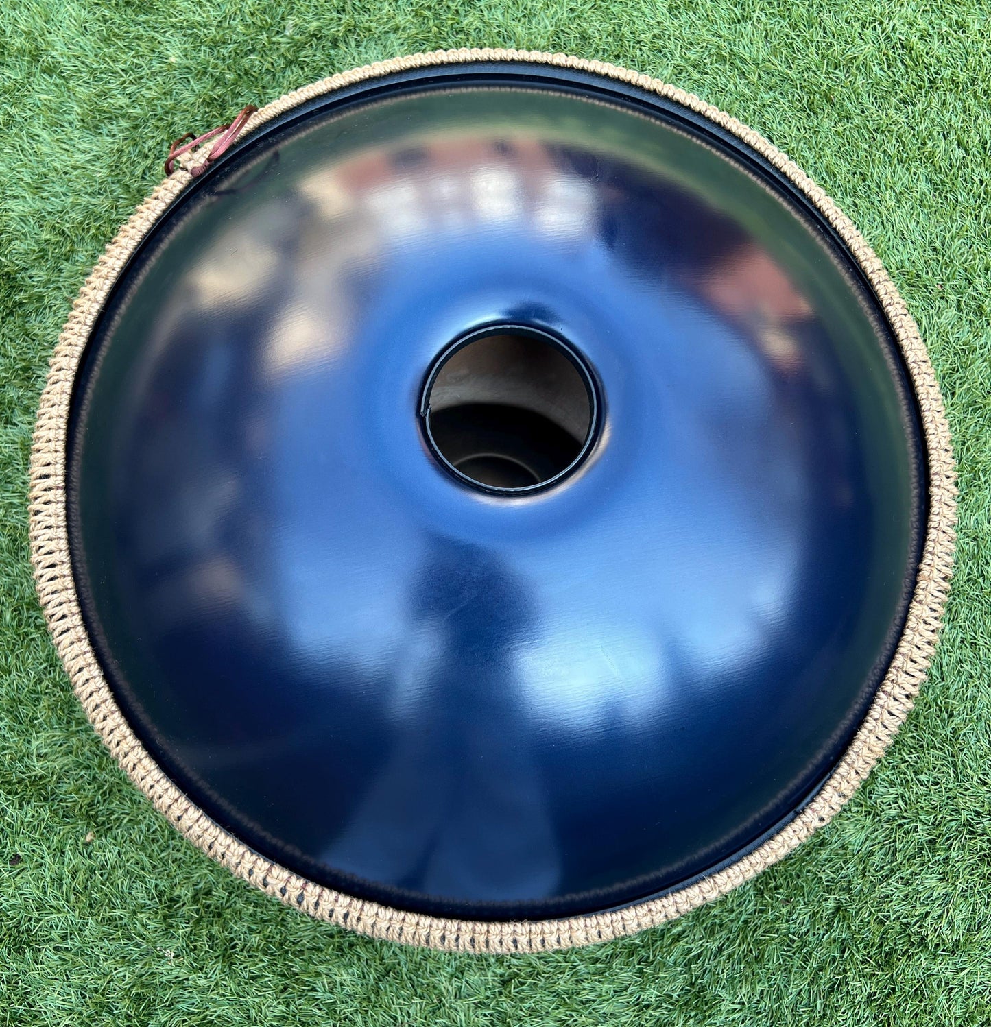 Handpan Steel Drum 10 notes D Kurd 440 hz 22' Nitriding Steel 1.1 thick SPACE BLUE