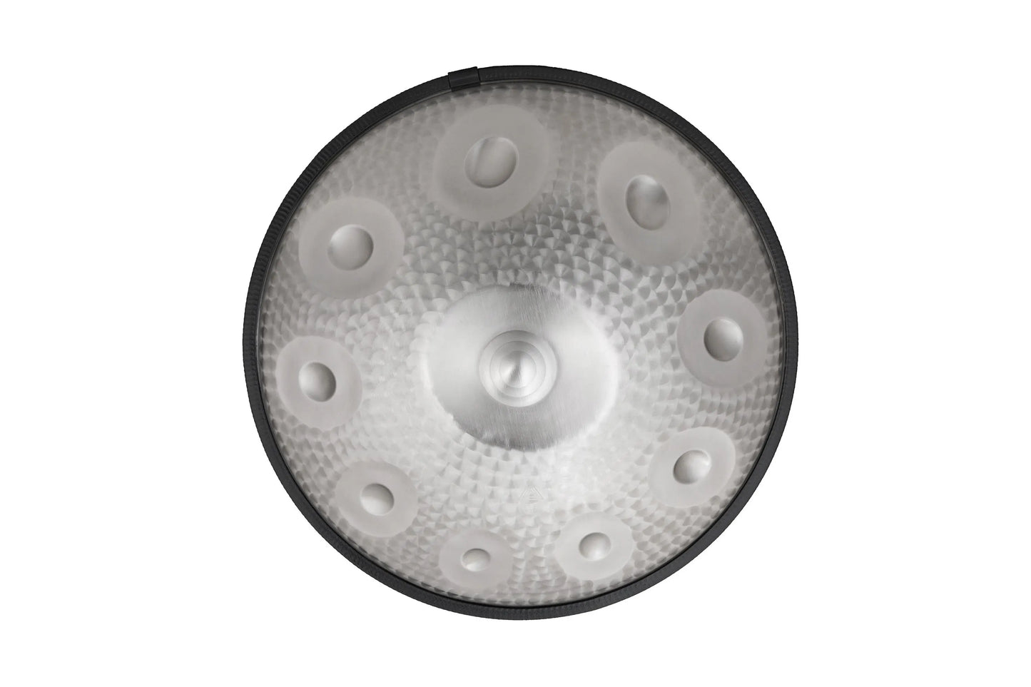 Handpan Drum 12 Notes | SILVER ENGRAVED Steel Tongue Drum | 440Hz Stainless | D Kurd