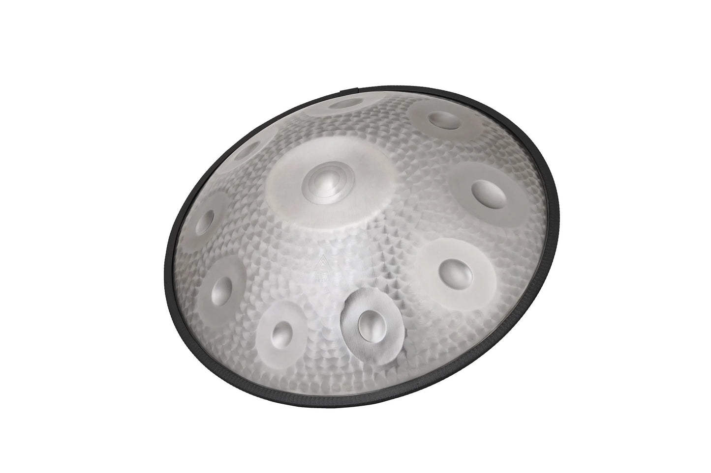 Handpan Drum 12 Notes | SILVER ENGRAVED Steel Tongue Drum | 440Hz Stainless | D Kurd