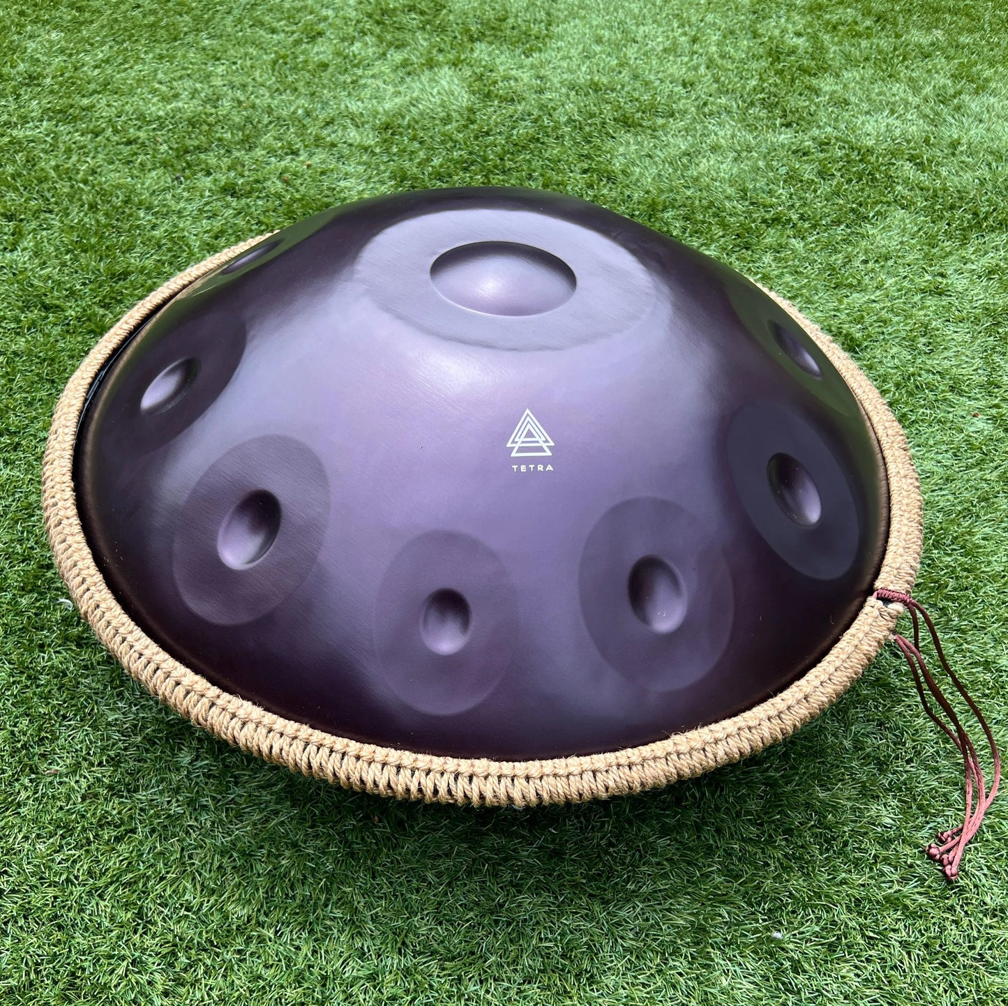 HANDPAN 10 Notes in PURPLE 440 hz, 22' ( 55 cm) Hand-Tuned
