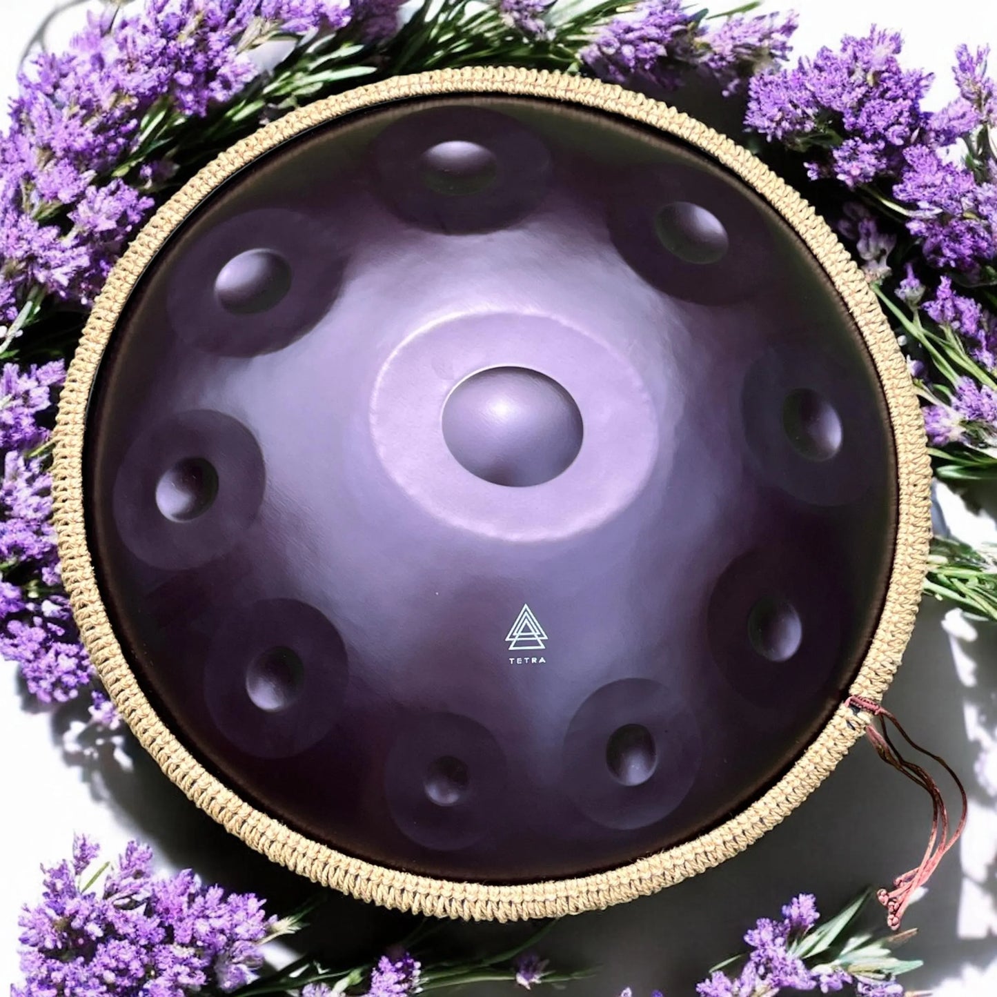 HANDPAN 10 Notes in PURPLE 440 hz, 22' ( 55 cm) Hand-Tuned