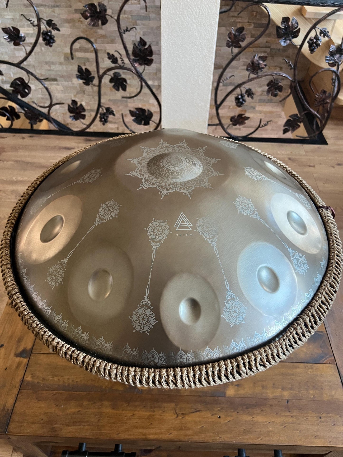 Bronze MANDALA Handpan Drum โ 10 Notes D Kurd | Stainless Steel