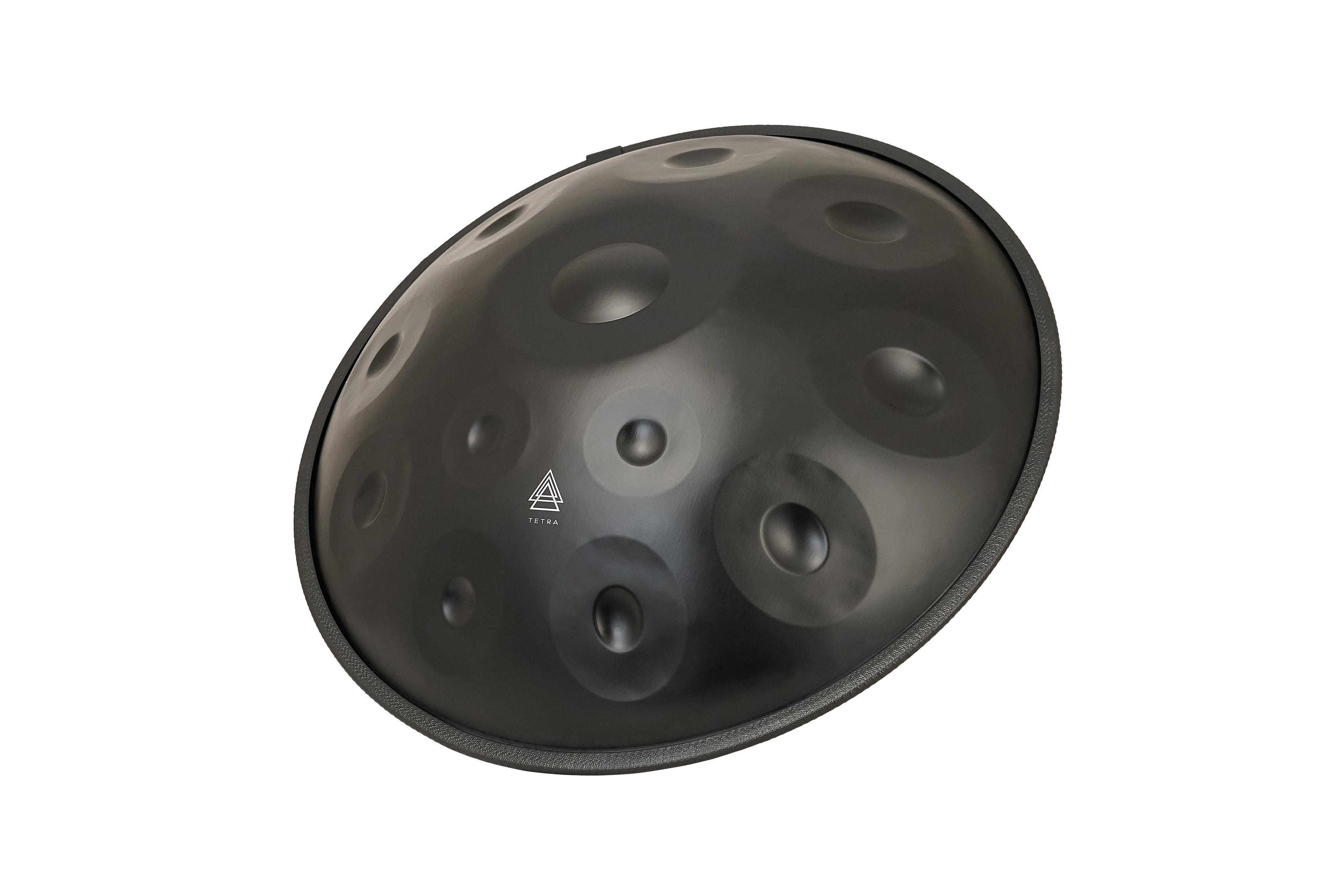 Tetra Handpan | D Kurd | 12 Notes | Stainless Steel | Black Matt | 432 Hz