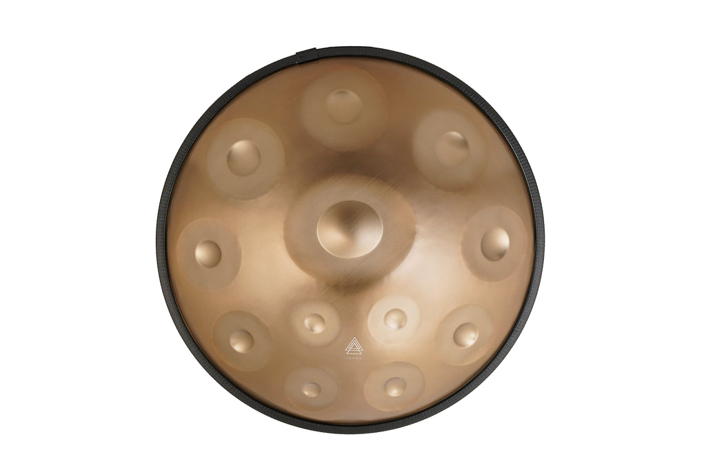 Tetra Handpan | D Kurd | 12 Notes | Gold | 432 Hz