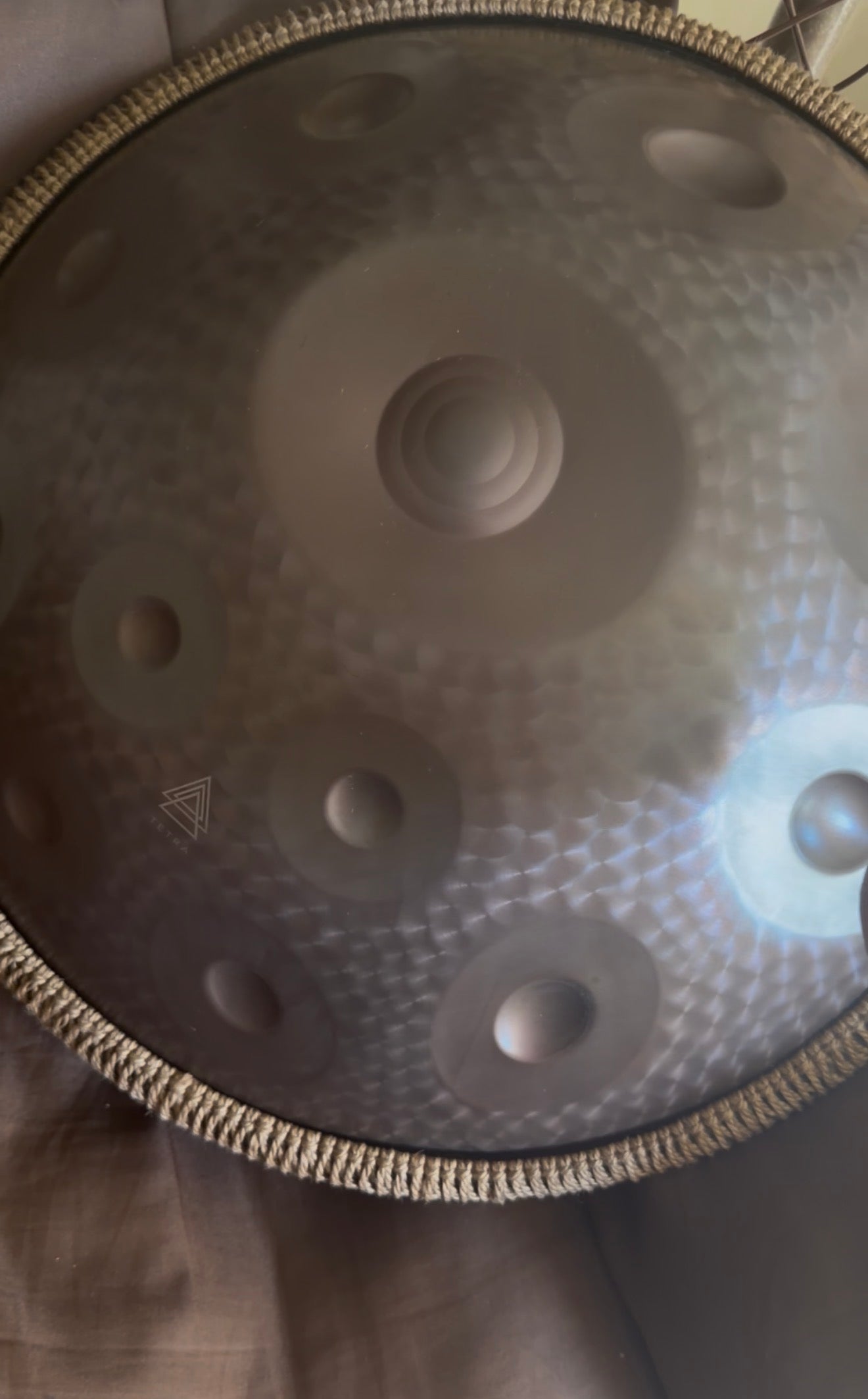 Tetra Handpan | D Kurd | 12 Notes | Gold | 432