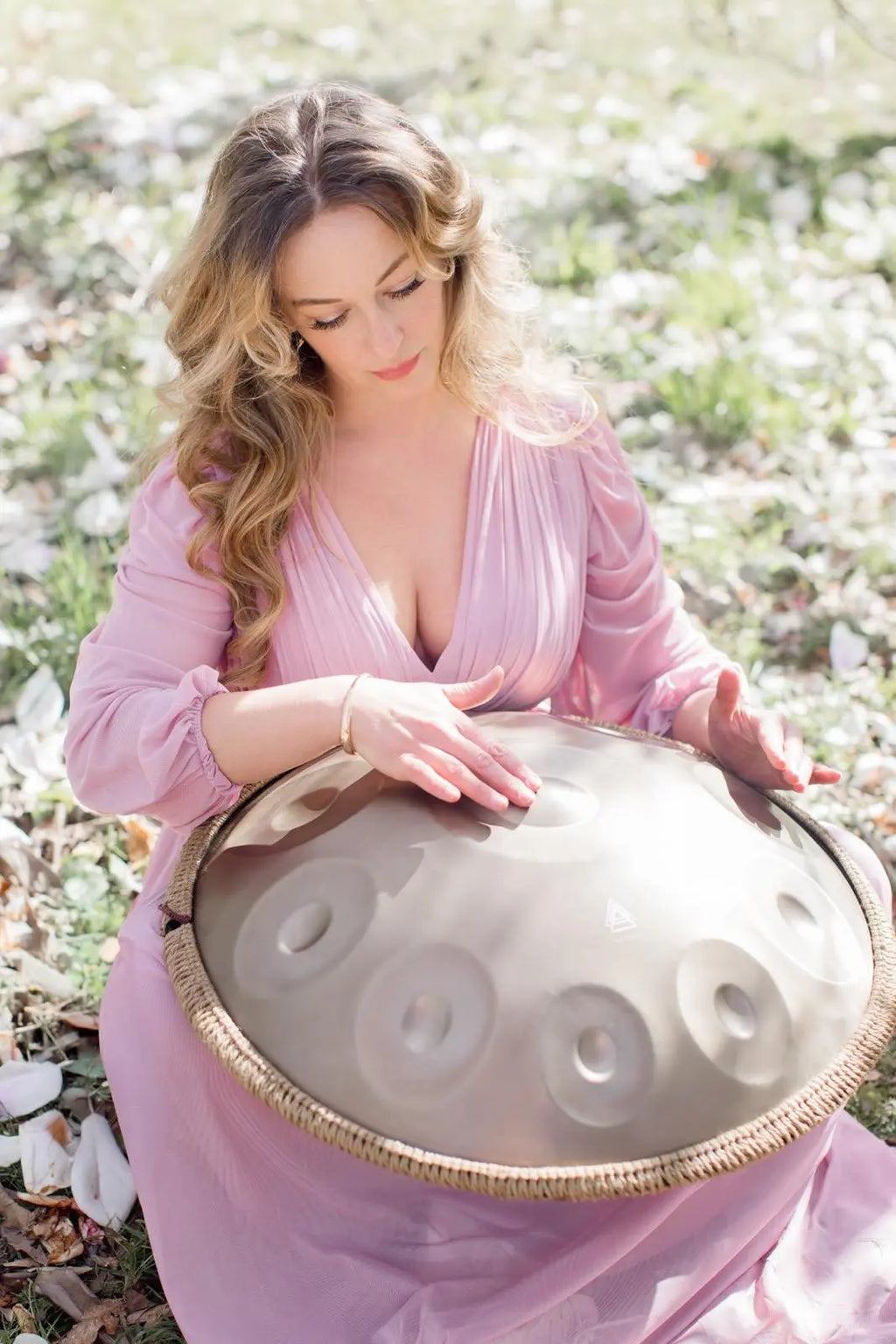 Tetra Handpan | D Kurd | 10 Notes | Stainless Steel | Gold| 432