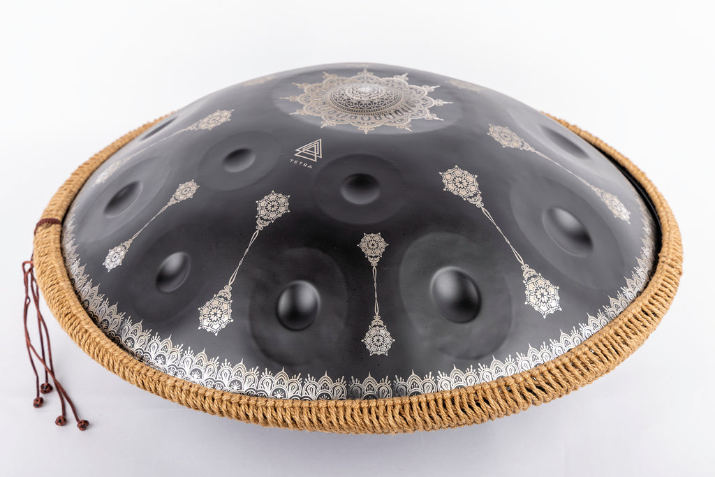 Tetra Handpan | D Kurd | 12 Notes | Black Mandala| 440 Hz
