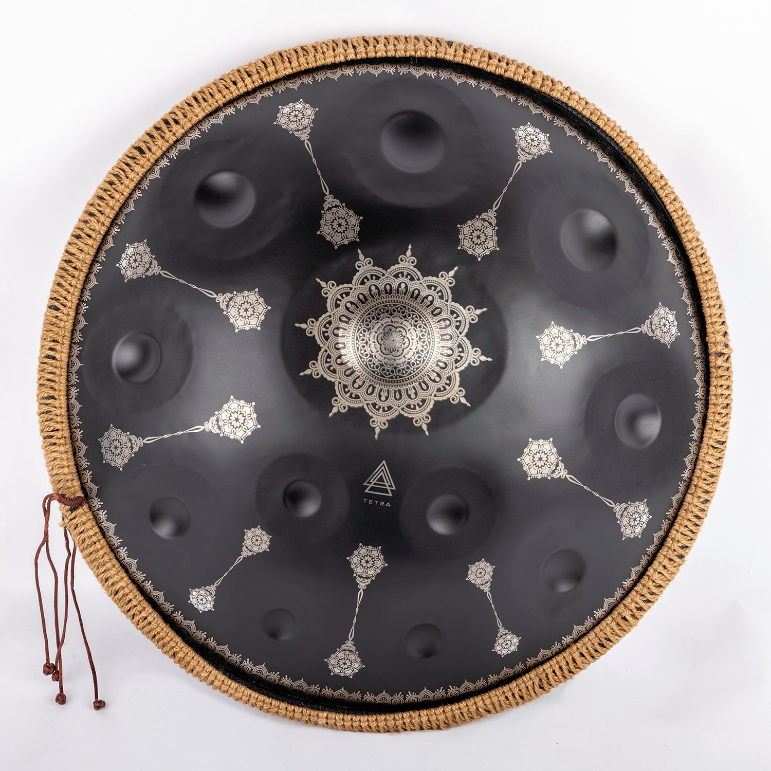 Tetra Handpan | D Kurd | 12 Notes | Black Mandala| 432 Hz – Tetra