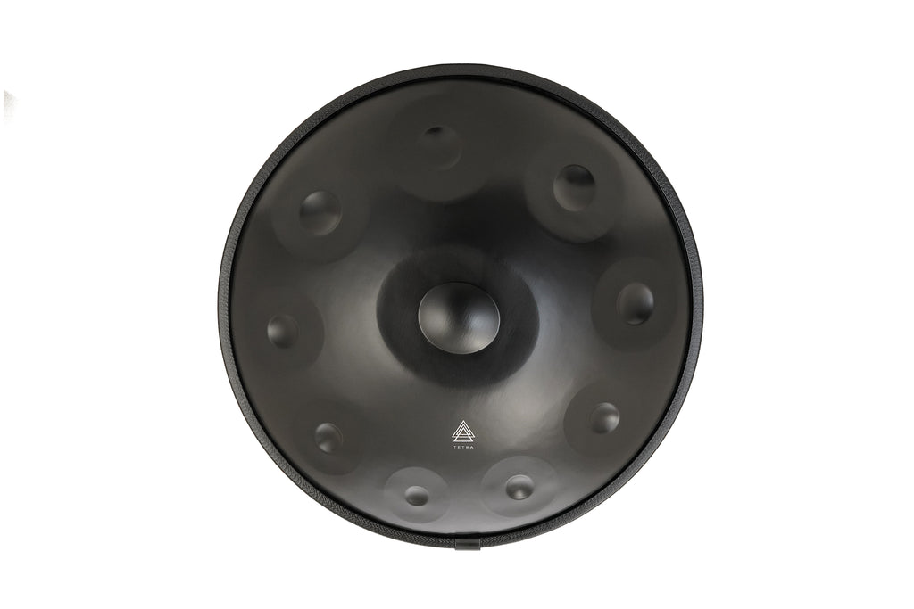 Tetra Handpan | D Kurd | 10 Notes | Stainless Steel | Black | 432 Hz