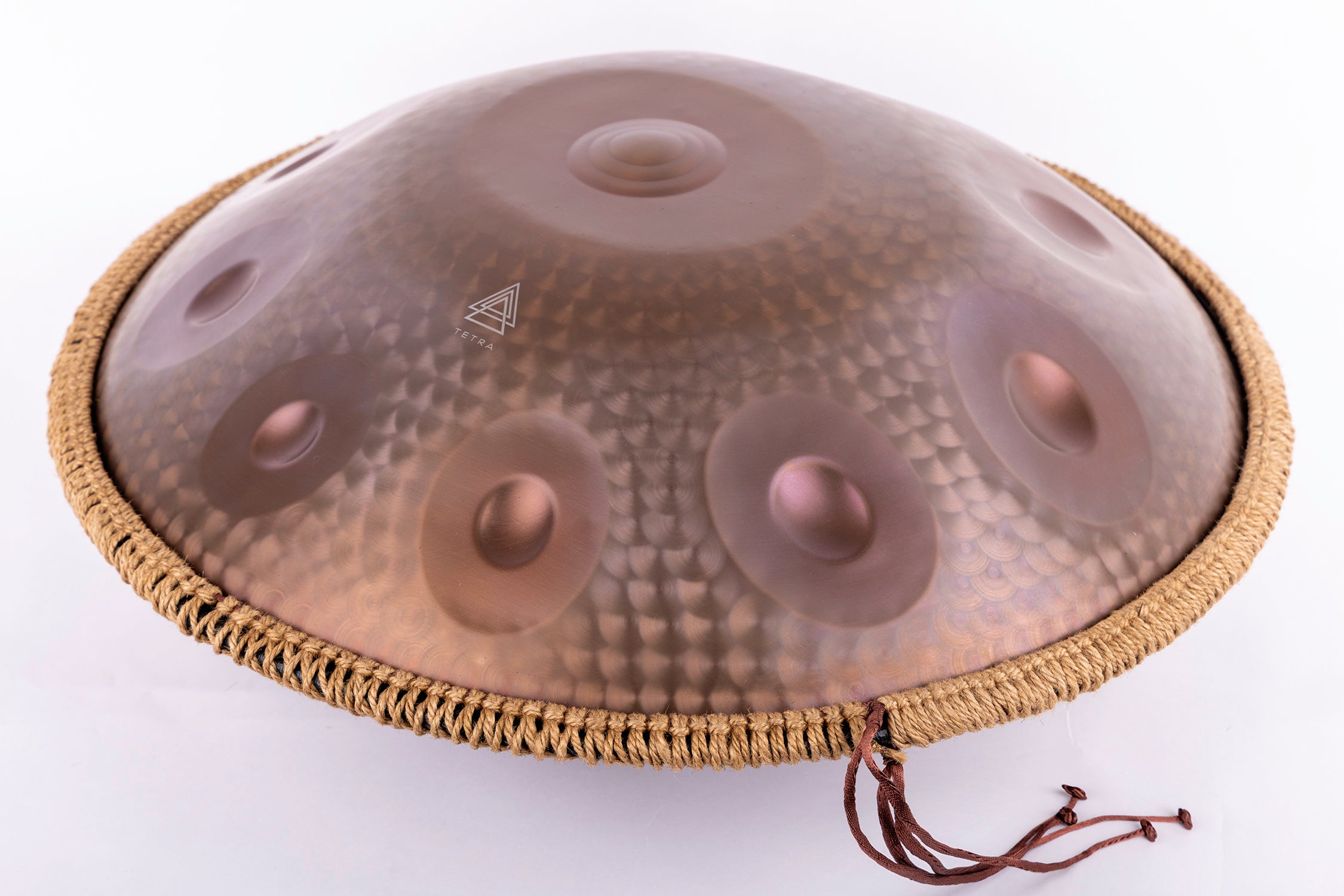 Engraved HANDPAN 10 Notes | 432Hz | Stainless Steel | Triple Ding | Rose Gold|