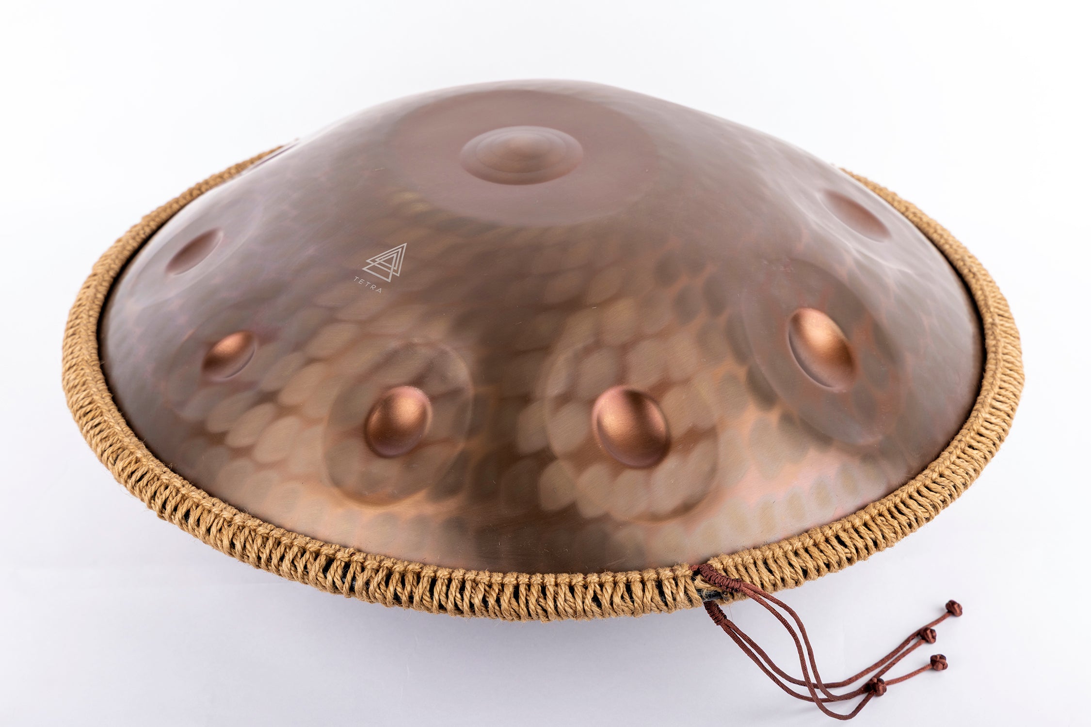 Engraved HANDPAN 10 Notes | 432Hz | Stainless Steel | Triple Ding | Rose Gold|