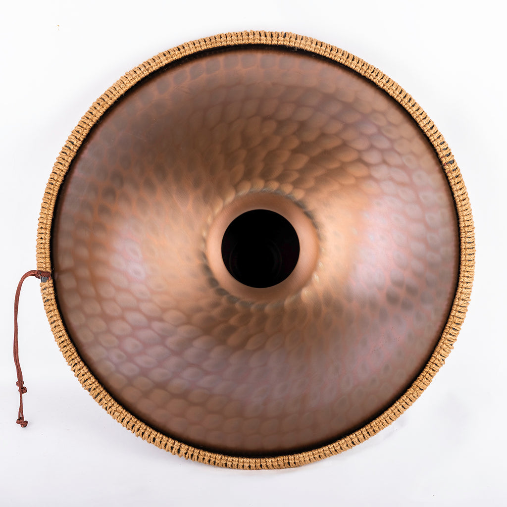 Engraved HANDPAN 10 Notes | 432Hz | Stainless Steel | Triple Ding | Rose Gold|