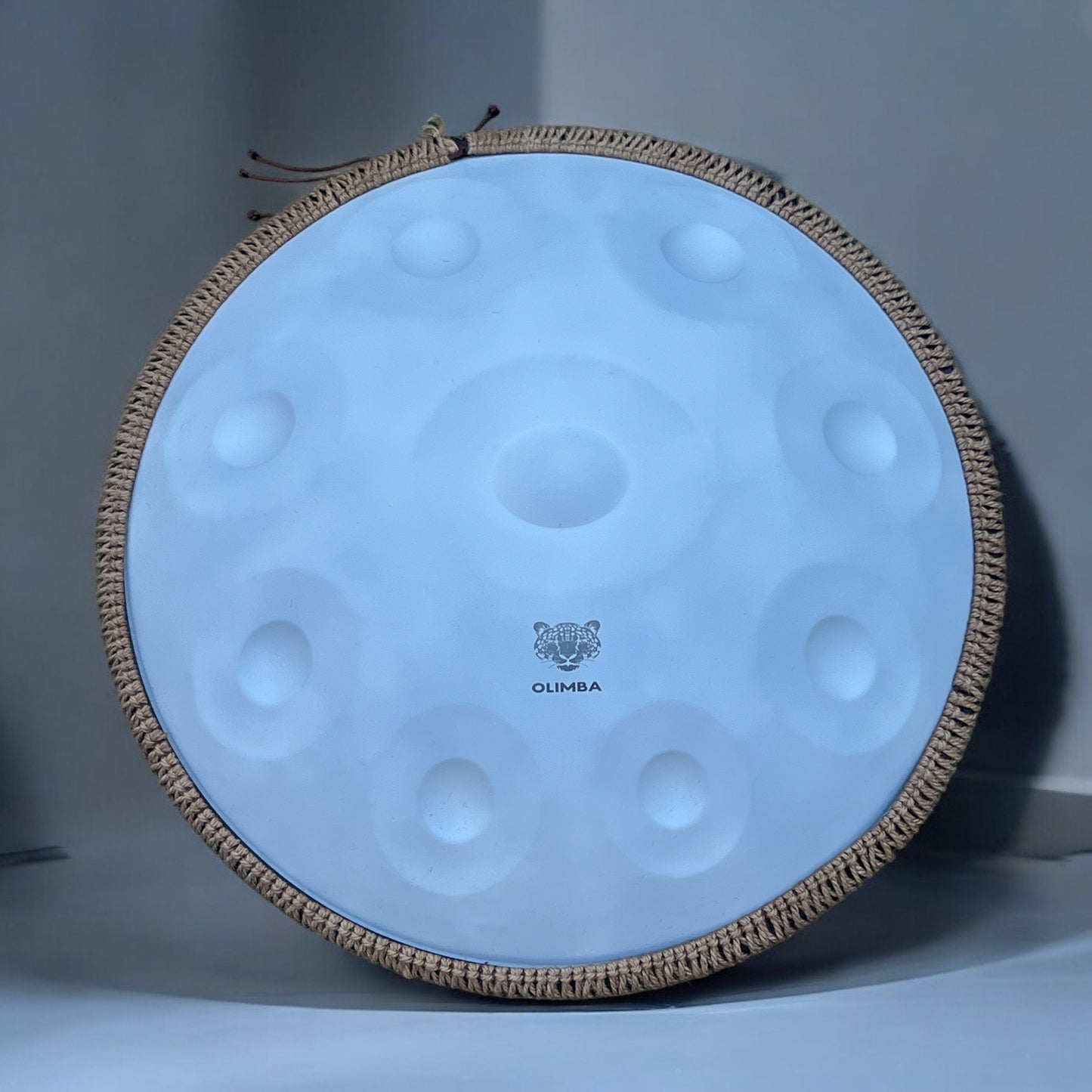 Handpan Steel Drum  WHITE 10 notes D Kurd 440 hz 22'inches Stainless Steel 1.1 thick