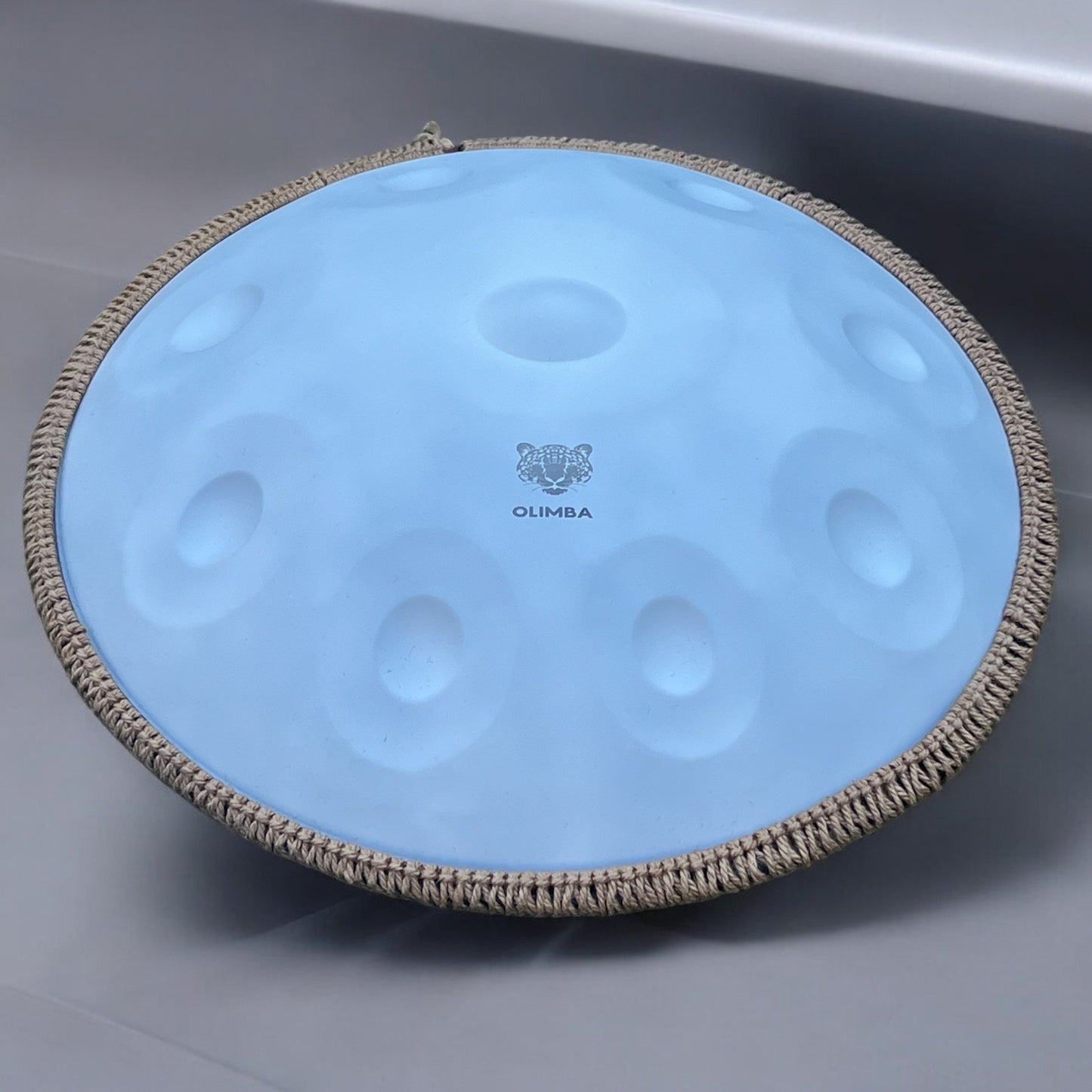 Handpan Steel Drum  WHITE 10 notes D Kurd 440 hz 22'inches Stainless Steel 1.1 thick