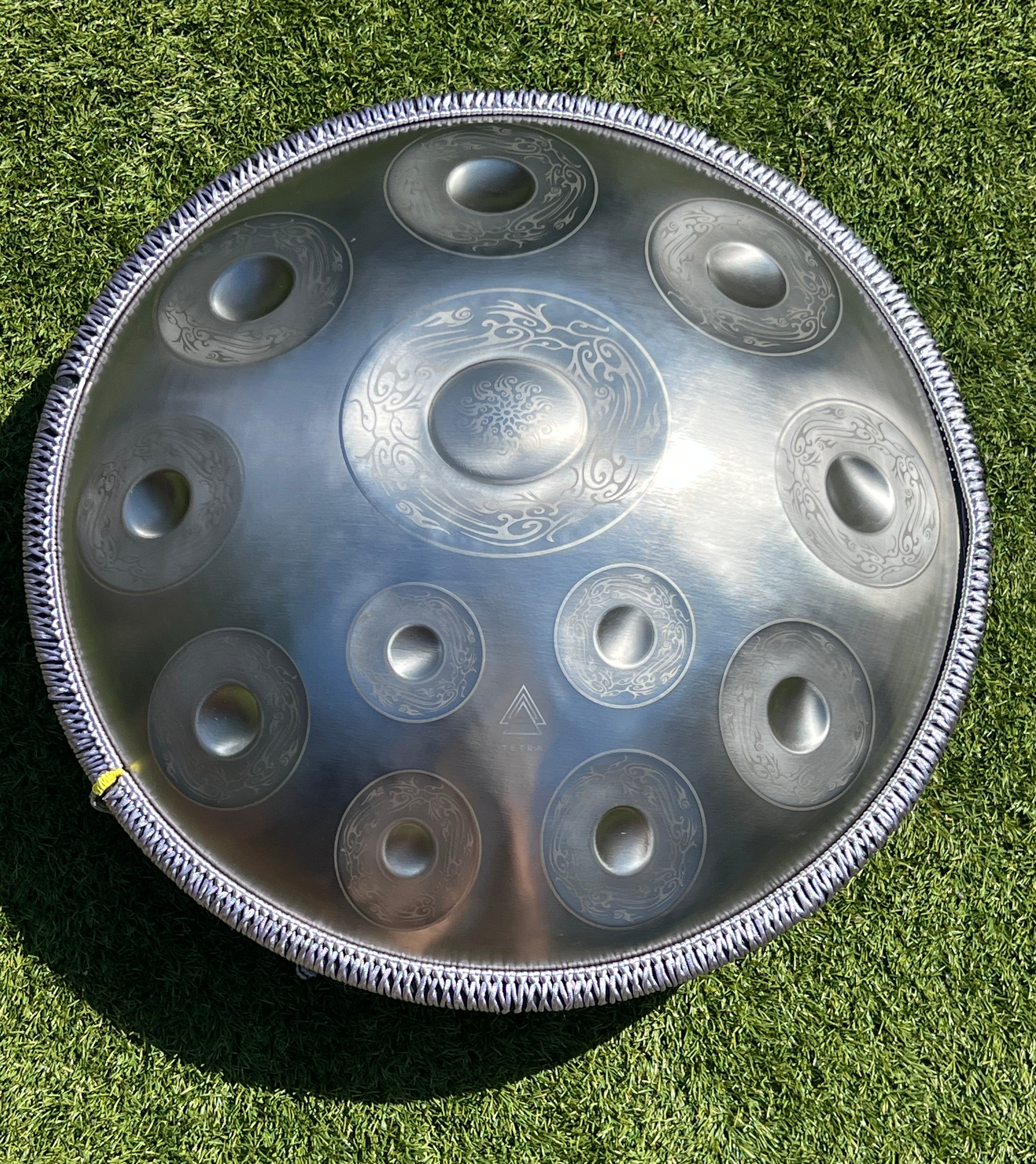 Tetra Handpan | D Kurd | 12 Notes | SILVER Sunbird| 432 Hz