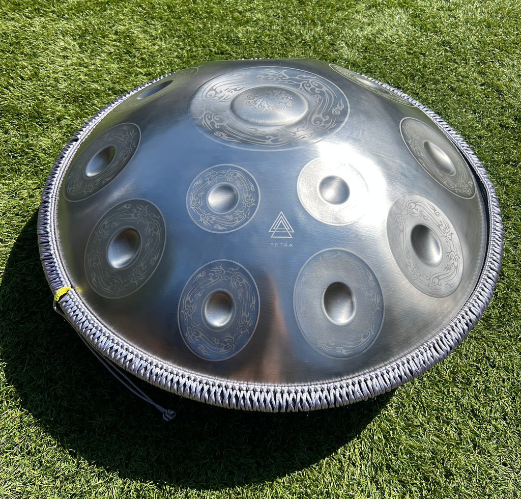 Tetra Handpan | D Kurd | 12 Notes | SILVER Sunbird| 432 Hz