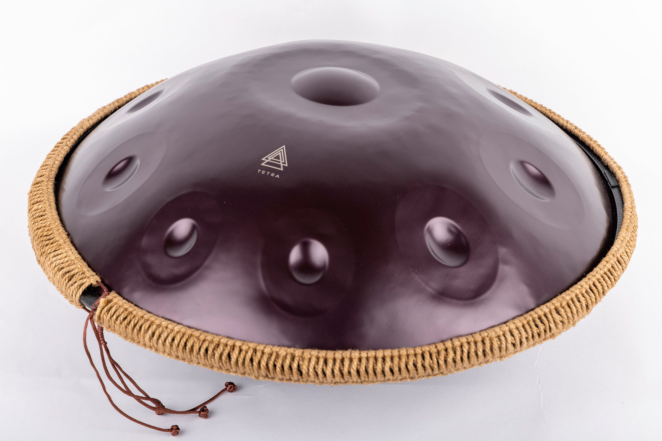 Tetra Handpan | D Kurd | 10 Notes | Stainless Steel | Purple | 432 Hz