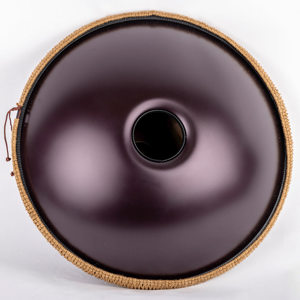Tetra Handpan | D Kurd | 10 Notes | Stainless Steel | Purple | 432 Hz