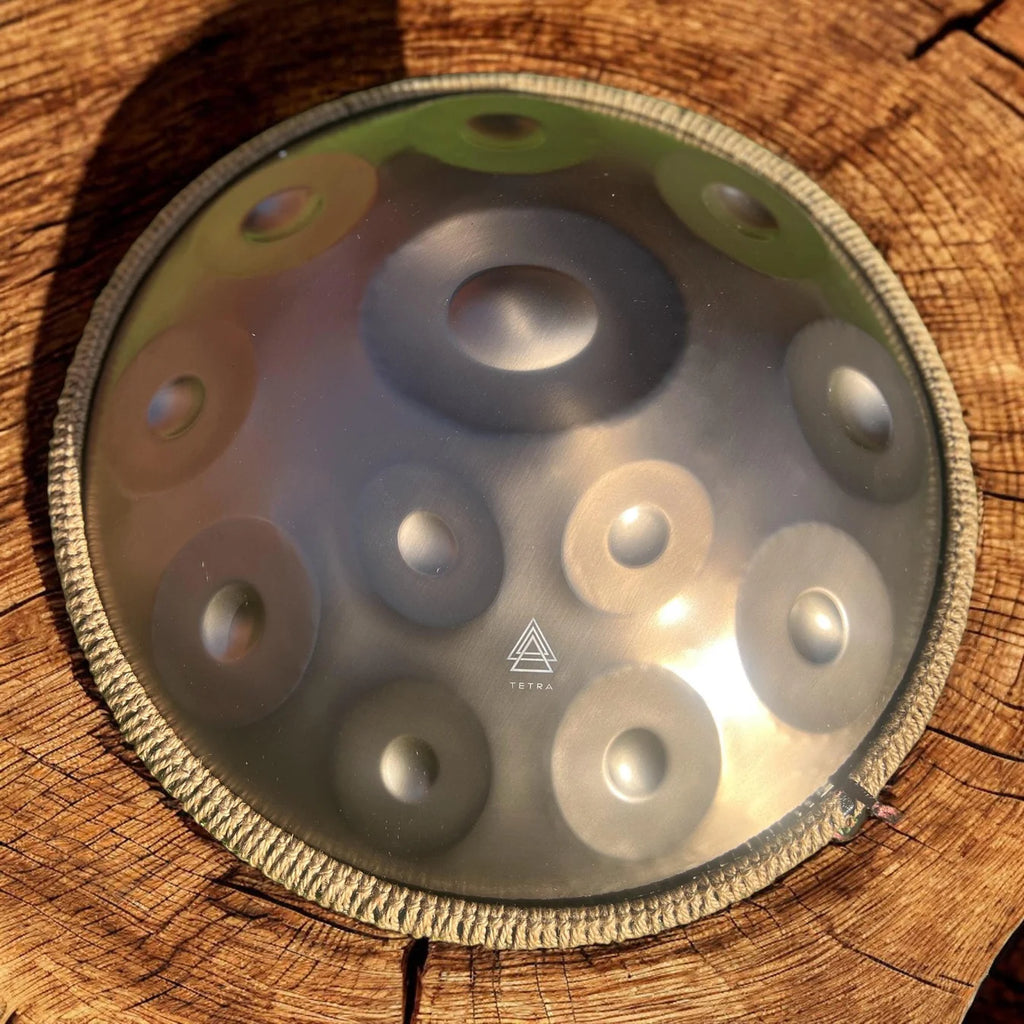 Tetra Handpan | D Kurd | 12 Notes | Gold | 432 Hz