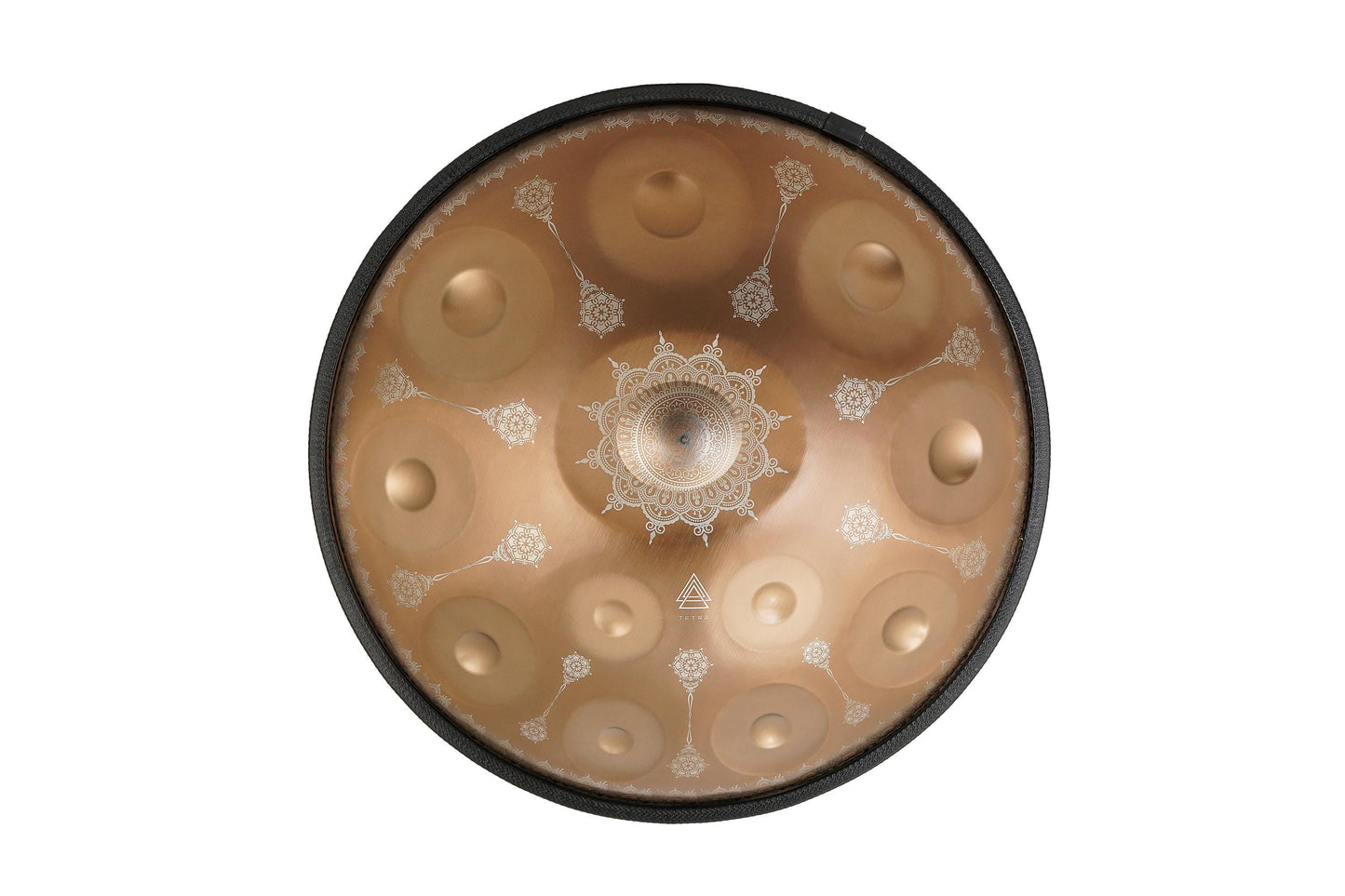 Bronze MANDALA Handpan Drum – 10 Notes D Kurd | Stainless Steel