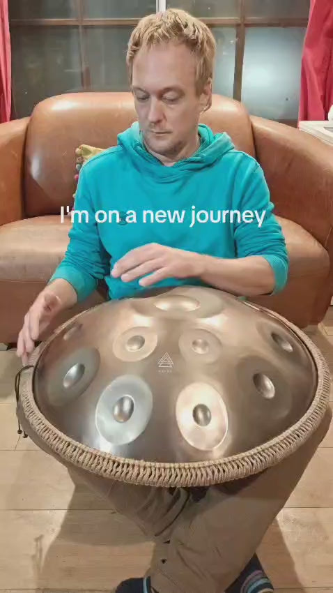 Tetra Handpan | D Kurd | 10 Notes | Black Mandala| 432 Hz – Tetra